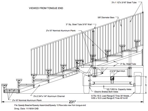 Portable 10 Row x 30' bleacher rental in Iowa, Illinois, MO, WI