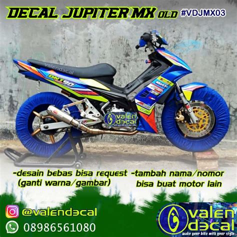 Jupiter Mx Full Body Striping Decal Sticker Can Request Custom Free