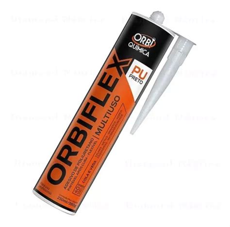 Adesivo PU 40 Orbiflex 380g Preto Orbi