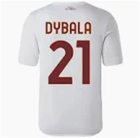 NEW BALANCE ROMA 2022-23 DYBALA AWAY JERSEY WHITE - Soccer Plus