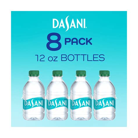 Dasani Purified Water Bottles Enhanced With Minerals 12 Fl Oz 8 Pack