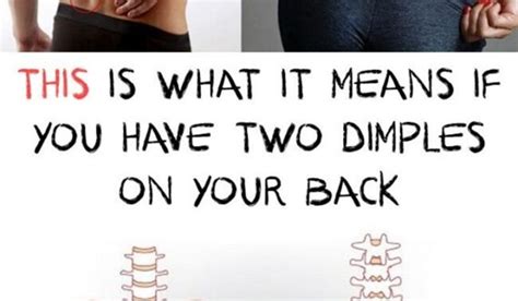 Do You Have These Dimples On Your Lower Back It Means Something