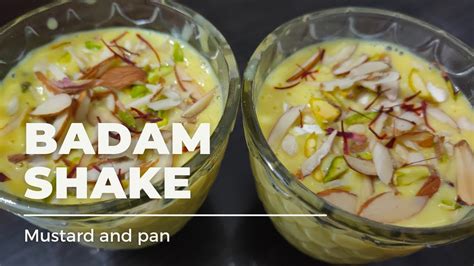 Street Style Badam Shake At Home How To Make Badam Shake Almond