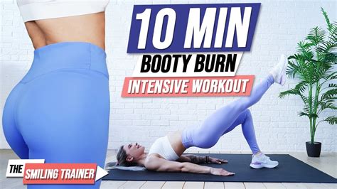 10 Min Booty Burn Intensive Home Workout Quick Fit Fun Effective