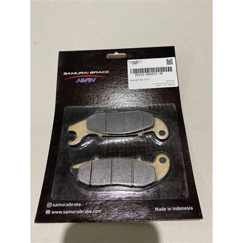 Jual Kampas Rem Brakepad Original Nissin Samurai 2 Piston Posisi Kanan