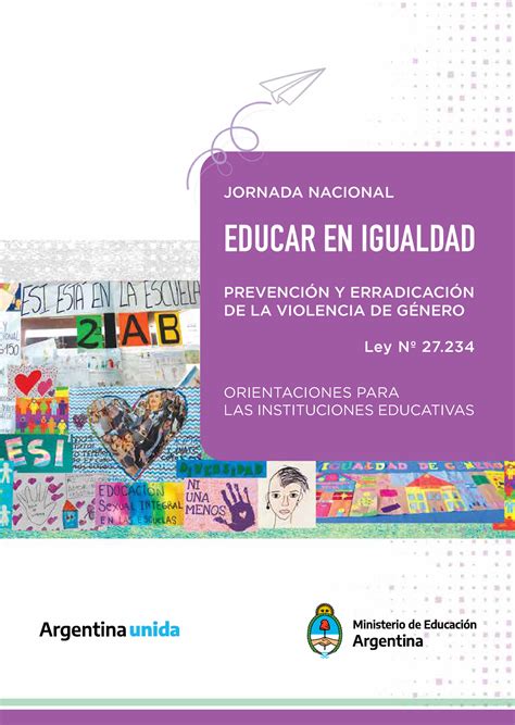 Educar En Igualdad 2 Material Bibliografico JORNADA NACIONAL EDUCAR