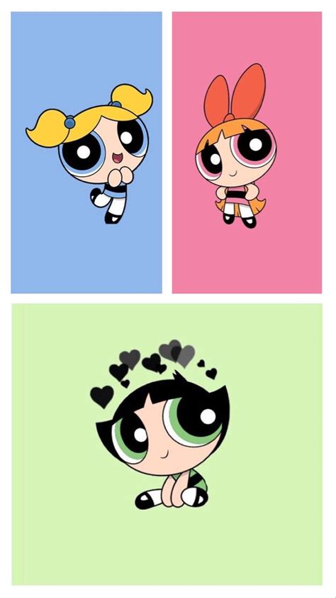 Powerpuff Girls Şirin çizim Çıkartma Sticker Tasarımı