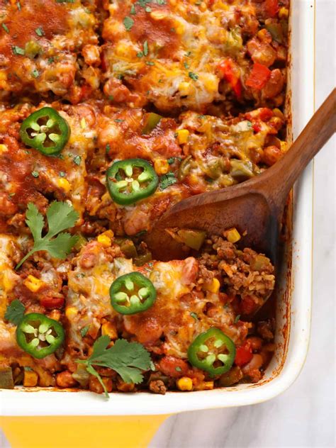 Mexican Casserole With Ground Beef Fit Foodie Finds