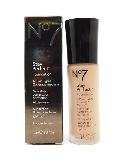 Boots No7 Stay Perfect Foundation Spf 15 Wheat 1 Fl Oz