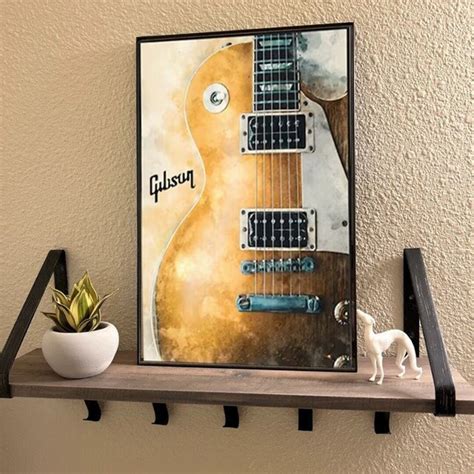 Affiche Guitare Gibson Les Paul Poster Gibson Les Paul Wall Etsy