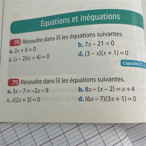 R Soudre Dans R Les Quations Suivantes A X X B X X