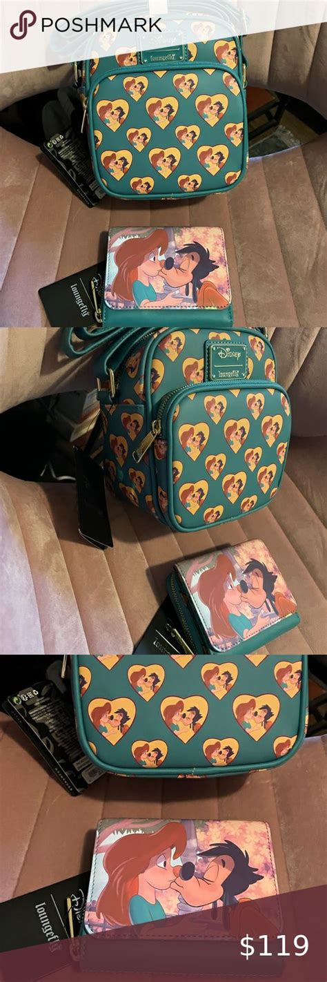 Loungefly A Goofy Movie Max And Roxanne Crossbody Bag And Wallet Set In