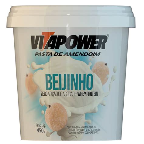 Pasta De Amendoim Beijinho 450g VitaPower Meu Mundo Fit