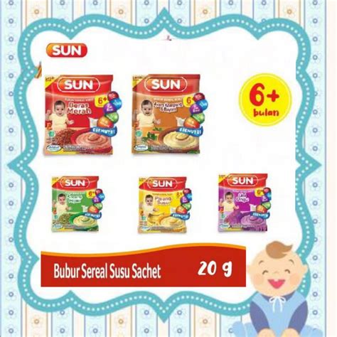 Jual Sun Bubur Bayi 6 Bulan Ke Atas Sachet 20gr Shopee Indonesia