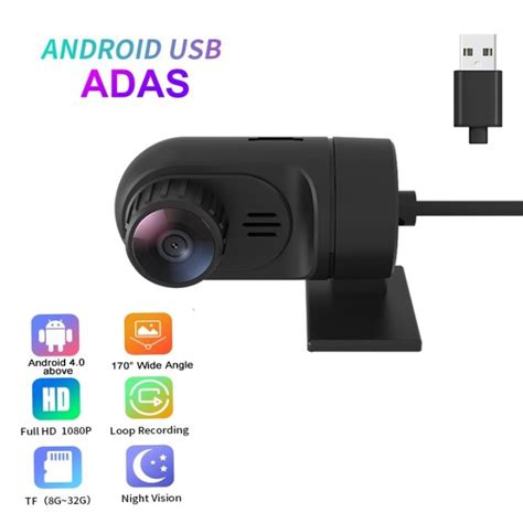 Car Dvr Camera Usb Dashcam For Android Adas P Full Hd Recorder