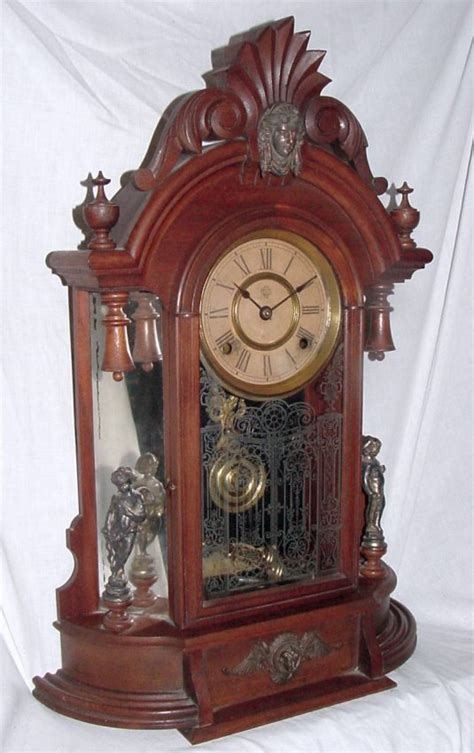 Ansonia Triumph” 8 Day Walnut Cased Shelf Clock Clockpricescom