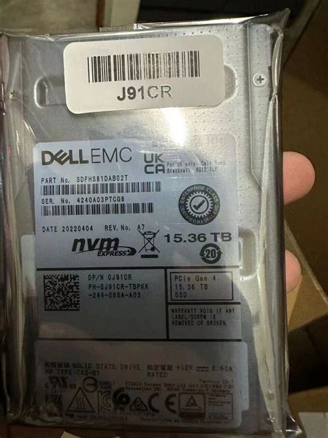 J91CR CM6 15 36TB KIOXIA DELL EMC SSD U 2 5 NVMe Enterprises