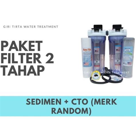 Promo Paket Filter Penjernih Air Sumur Air Pdam Komplit Set 2 Tahap