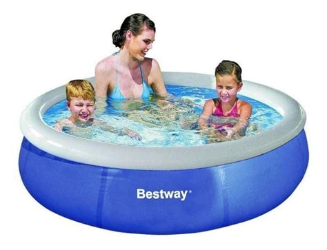 Piscina Infl Vel Redonda De Cm X Cm L Azul Bestway Piscina