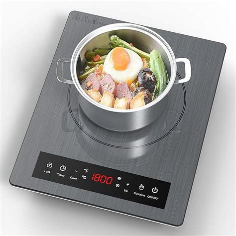 Portable Induction Cooktop Hot Plate Electric Countertop Single Burner W Sensor Touch Stove