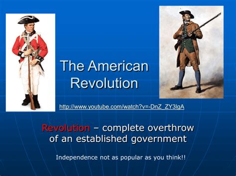 The American Revolution Ppt