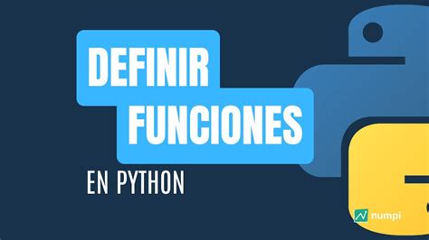 Como Definir Funciones En Python Youtube