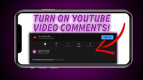 How To Turn On Comments On Youtube On Ipad Updated Youtube