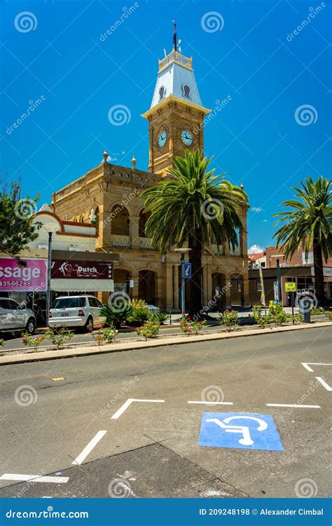 Warwick, Queensland, Australia - Disabled Parking Spot in Front of the Town Hall Building ...