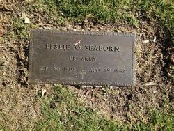 Leslie Oran Seaborn M Morial Find A Grave