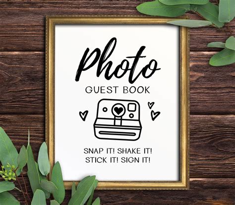 Printable Photo Guest Book Sign Printable Word Searches