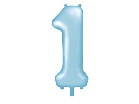 Giant Matte Baby Blue Number Balloon 34in Baby Blue Number Etsy Uk