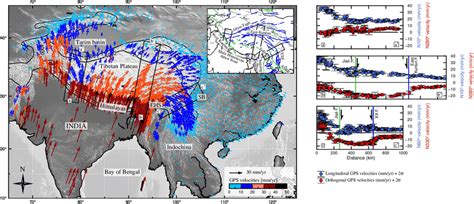 Global Position System Gps Velocity Field With Respect To Eurasia