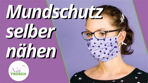 Maske nähen in 10 Minuten für Anfänger Mit oder ohne Bügel