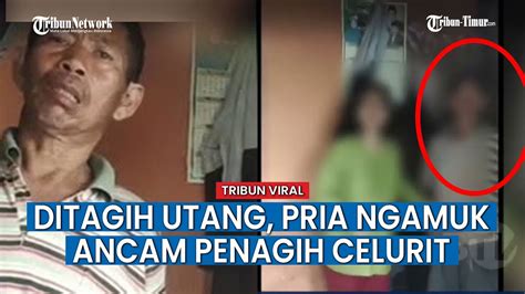 Lebih Galak Dari Penagih Video Nasabah Keluarkan Celurit Saat Ditagih