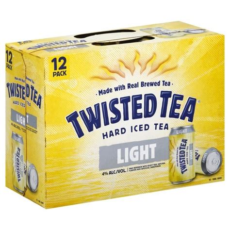 Twisted Tea Light Hard Iced Tea 12oz 12pk Cn Luekens Wine And Spirits