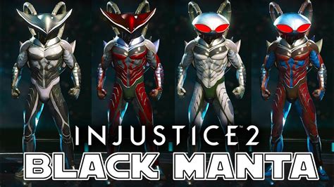 Injustice All Black Manta Shaders Fighter Pack Youtube