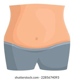 Big Belly Icon Cartoon Vector Body Stock Vector Royalty Free