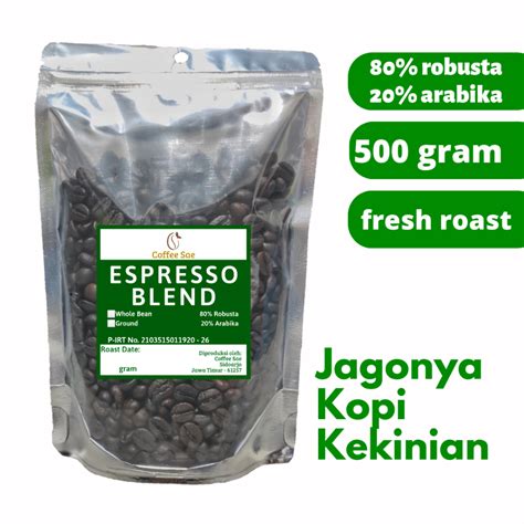 Jual Kopi Espresso Blend Gram Biji Atau Bubuk Es Kopi Susu