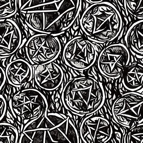 Witches Coven Forest Ritual Glowing Pentagram Ancient Incantations The