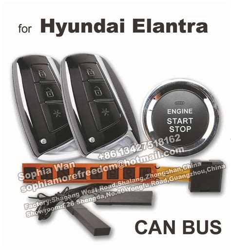 Plug And Play Push Button System For Hyundai Elantra Santa Fe