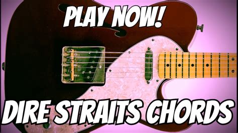 How To Play Six Blade Knife Chords Lesson Dire Straits Youtube