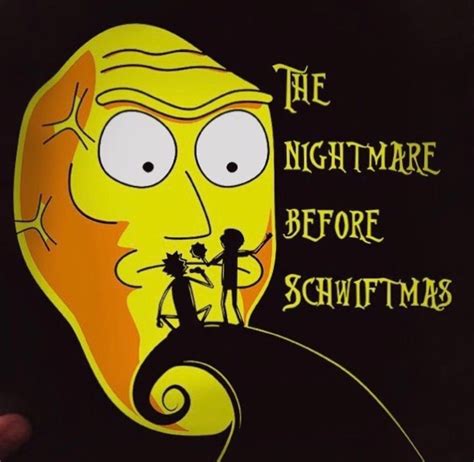 A Person Holding Up A Poster With The Words The Nightmare Before Schitmas