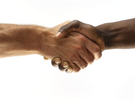 Two Black People Shaking Hands