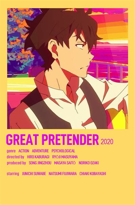 Great Pretender Poster Anime Anime Films Anime Anime Shows