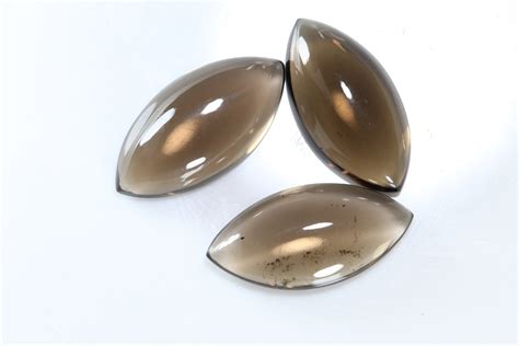 Natural Smoky Quartz Cabochon 23x12 To 24x12 MM Marquise Etsy UK