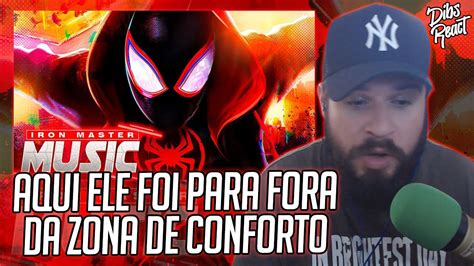 React Iron Master Tenho Que Tentar Miles Morales Homem Aranha