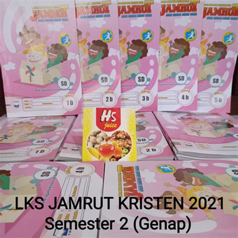 Jual LKS Jamrut Kristen Semester 2 Genap 2021 Kelas 12345 SD Kota