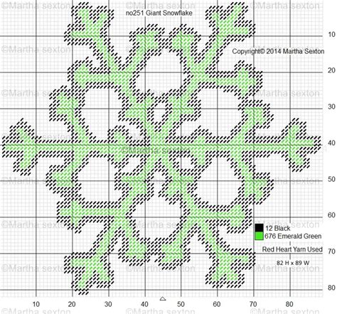 Sparkling Snowflake Plastic Canvas Pattern