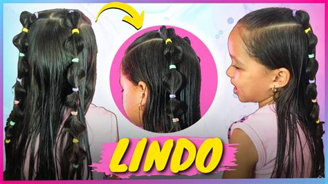 Semi Preso Lindo Como Fazer Um Penteado Infantil F Cil Xuxinhas