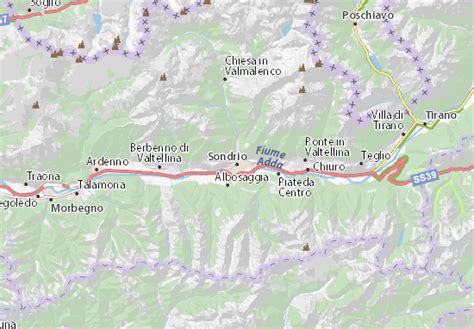 MICHELIN Sondrio map - ViaMichelin